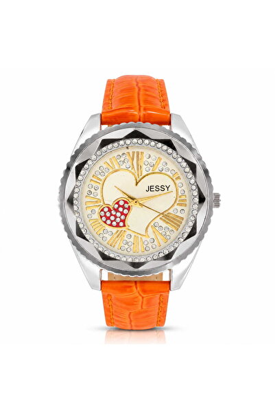 Watch Ceas de dama, Jessy, Portocaliu, Elegant, JES03