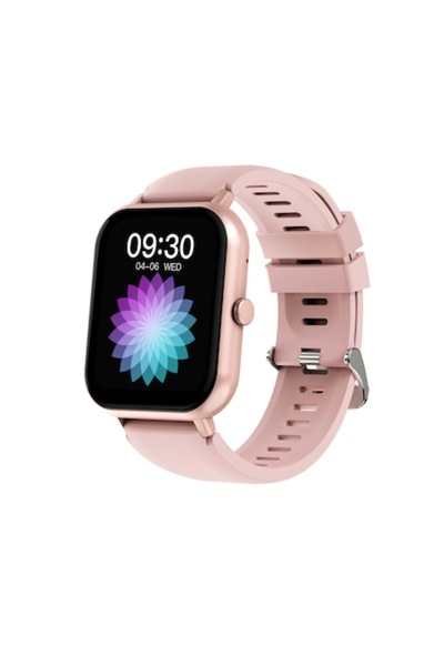 OEM Ceas SmartWatch cu cadran dreptunghiular roz de 1.83 inch, curea din sili...