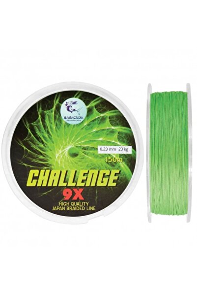 Baracuda Challenge 9X Fir Textil de Pescuit 150m Green Fluo 9 Strand
