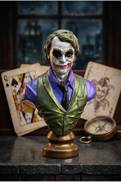 MOVİYA Joker The Dark Knight Figür 15 cm - Özel Tasarım Polyester Masaüstü Bü...