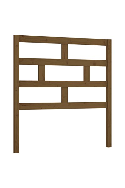 vidaxl Bedside table, honey brown, 96x4x100 cm, solid pine wood