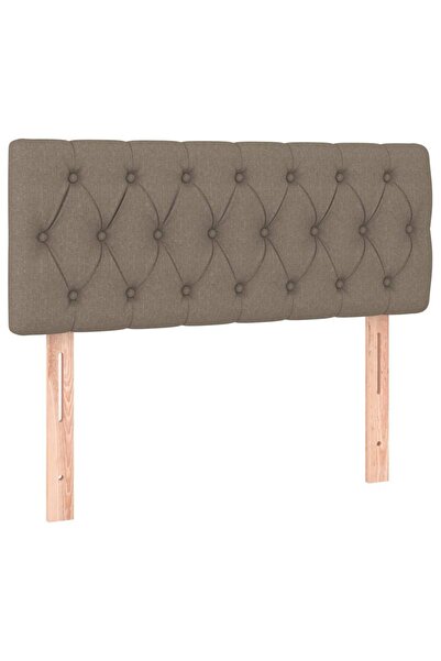 vidaxl Tăblie de pat, gri taupe, 100x7x78/88 cm, textil