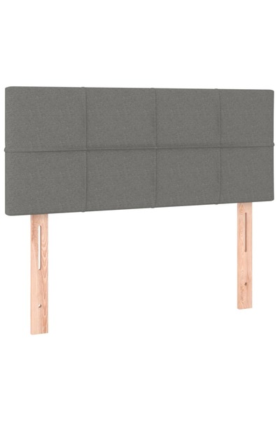 vidaxl Headboard, dark grey, 90x5x78/88 cm, textile