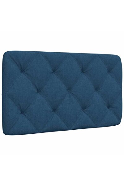 vidaxl Headboard Pillow , blue, 80 cm, textile