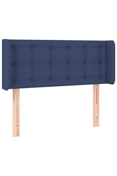 vidaxl Blue headboard with wings 103x16x78/88 cm textile
