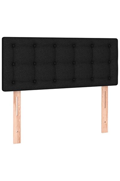 vidaxl Tăblie de pat, negru, 90x5x78/88 cm, textil