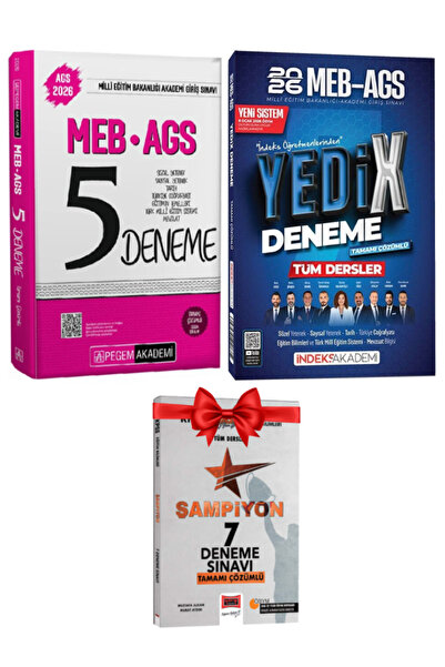 İndeks Akademi 2026 MEB-AGS Deneme+Tüm Dersler YediX 7 Deneme Çözümlü