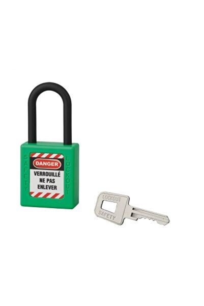 THIRARD Industrial safety padlock, 40 mm, green