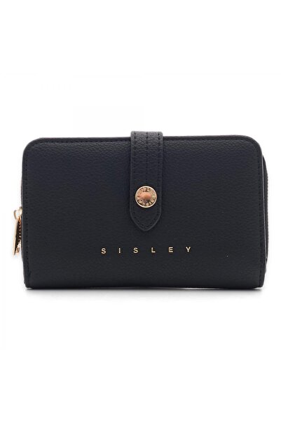 Sisley Sly_313 10X16X2,5 Siyah Kadın Cüzdan