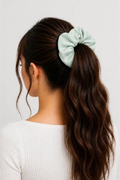 MakeWell Hair Elastic Large Size Bun Ponytail Holder Soft Fabric Elastic Hair...