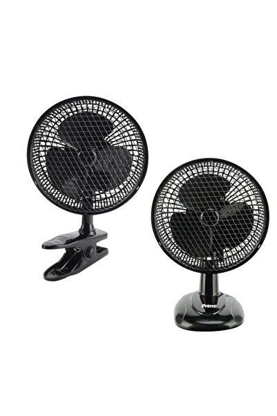 Primo Ανεμιστήρας Επιτραπέζιος PRTF-80540 2σε1 6'' 15εκ. Μαύρος