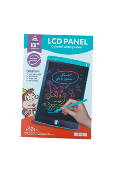 PlayFun 12-инчов LCD дигитален таблет – цветен екран за рисуване и бележки