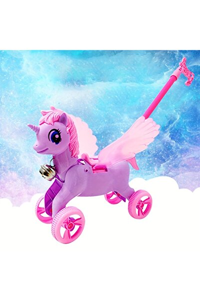 PlayFun Jucărie Pluș Ponei Magic Împins Aripi C Moale Hipoalergenic Cadou Copii