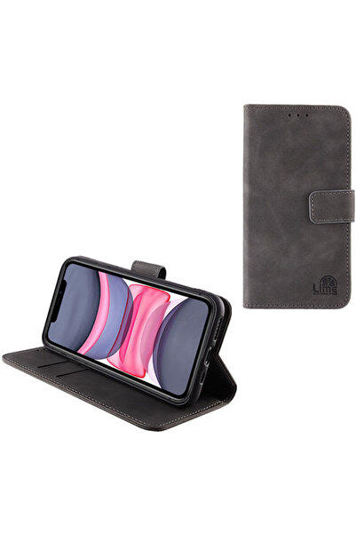 Lime&co Lime Essential Magnet Book Συνθετικό Δέρμα Γκρι (iPhone 11) Κωδικός: ...