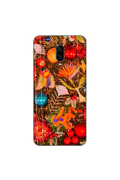 OEM Husa compatibila cu OnePlus 6T Silicon Gel Tpu Model Craciun Decor Brad V...