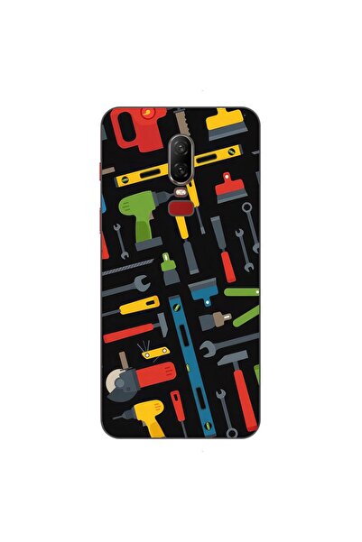 OEM Husa compatibila cu OnePlus 6 Silicon Gel Tpu Model Unelte Pattern