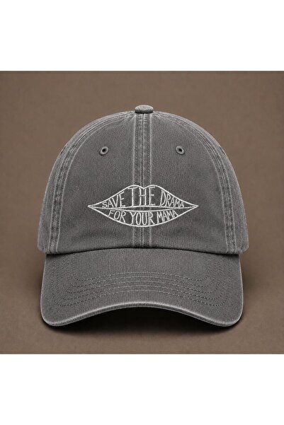 WeavedCo قبعة مطرزة بتصميم "حافظي على الدراما لماماك" (احتفظ بالدراما لماما) ...