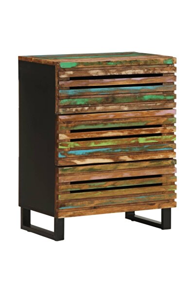 vidaxl Wardrobe, 60x34x75 cm, solid acacia wood