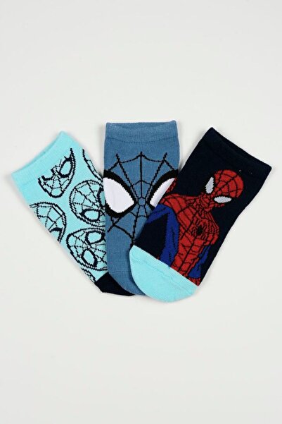 Disney Παιδικές Κάλτσες για Αγόρι Spider-Man Χρώματος Πολύχρωμo EZO6042.PACK2