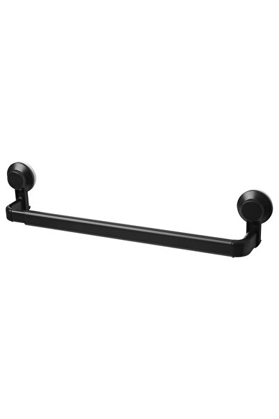 IKEA TISKEN Towel rack with suction cup, black