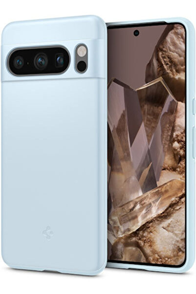 Spigen Λεπτή Εφαρμοστή Πίσω Θήκη Σιλικόνης Μπλε (Google Pixel 8 Pro) Κωδικός:...