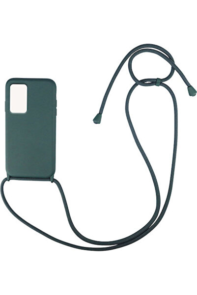 Other Sonique CarryHang Πίσω Θήκη Σιλικόνης 0.5mm με Λουράκι Σκούρο Πράσινο (...