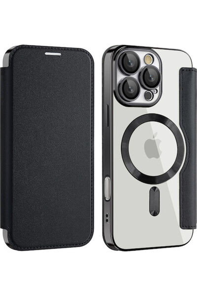 Techsuit Smartmag Θήκη Βιβλίο Σιλικόνης Μαύρο (Galaxy A17)