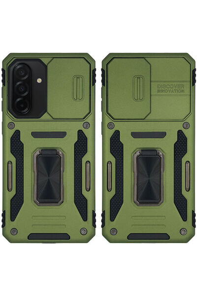 Other Θήκη Ring Armor Camshield Sonique για Samsung Galaxy A26 5G Χακί
