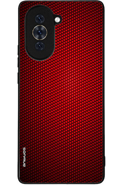 Other Θήκη Κινητού Τηλεφώνου Sonique Σειρά Carbon για Huawei Nova 10, Κόκκινο