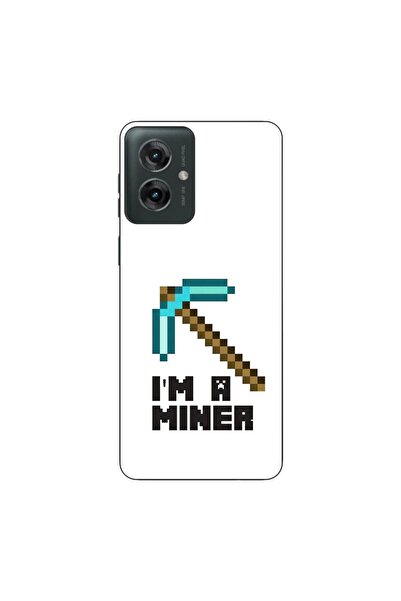 OEM Husa compatibila cu Motorola Moto G55 Silicon Gel Tpu Model Minecraft Miner
