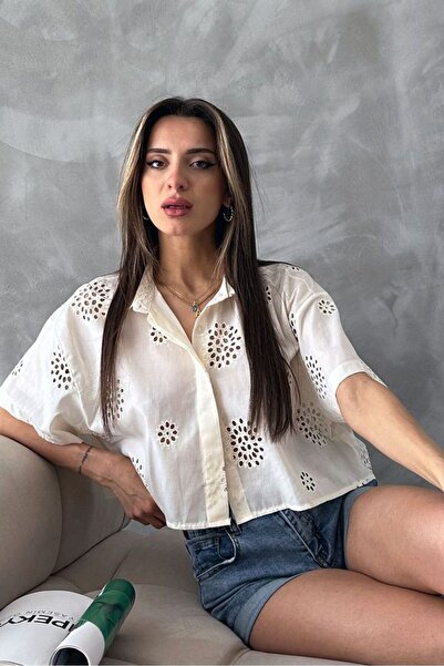VERYMODA Light Stone Brode Shirt |   D2670