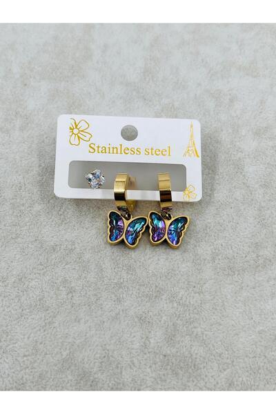 Bozhi Earrings Steel Gold Stylish Gift