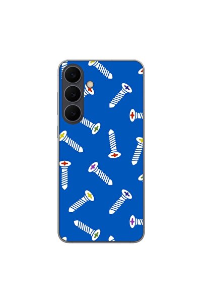 OEM Husa compatibila cu Samsung Galaxy S25 FE Silicon Gel Tpu Model Screws Pa...