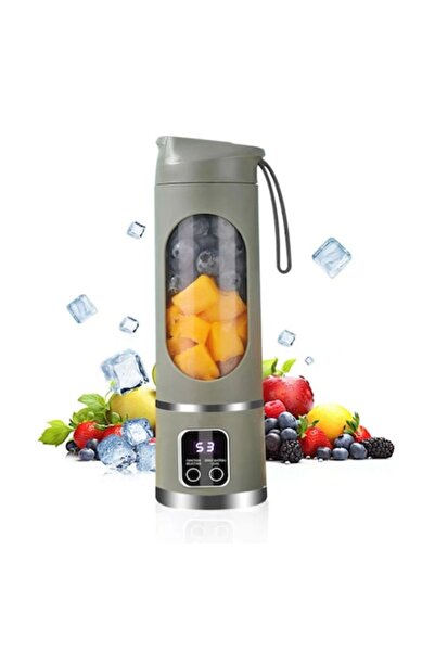 OEM Blender portabil reîncărcabil HS-860, Pahar pentru sucuri, 450 ml, 25W, 2...