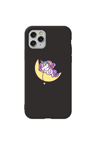 Other Apple iPhone 11 Pro Sleeping horse Black Colored Silicone TPU Θήκη