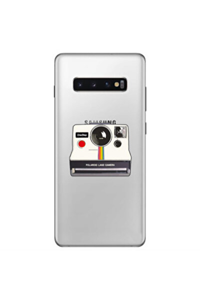 Other Samsung S10 Plus Polaroid land camera Transparent Silicone TPU Θήκη
