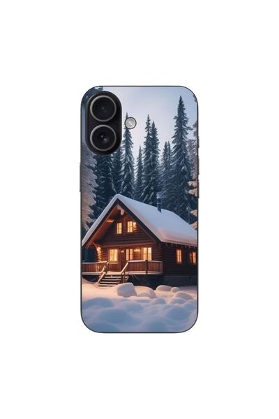 OEM Husa compatibila cu Apple iPhone 17 Silicon Gel Tpu Model Peisaj Iarna Ca...