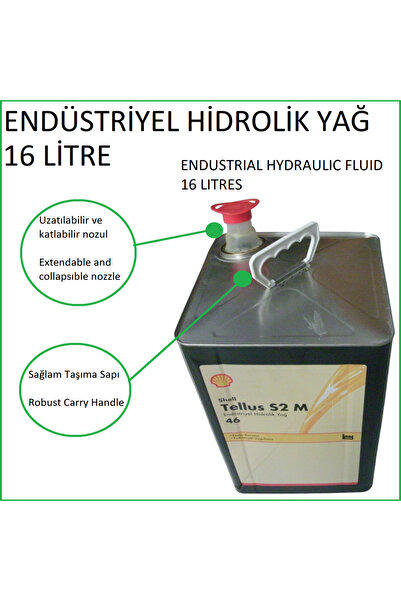 SHELL 16 LİTRE TELLUS S2 M 46 ENDÜSTRİYEL HİDROLİK YAĞ, INDUSTRIAL HYDRAULIC ...