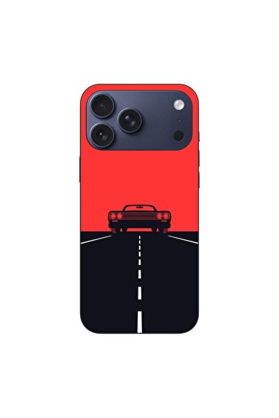 OEM Калъф, съвместим с Apple iPhone 17 Pro Max, силиконов гел TPU модел, Черв...
