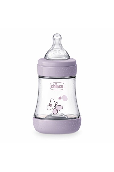Chicco Biberon Perfect5 150ml, biofunctional, anti-colici, tetina silicon, fl...
