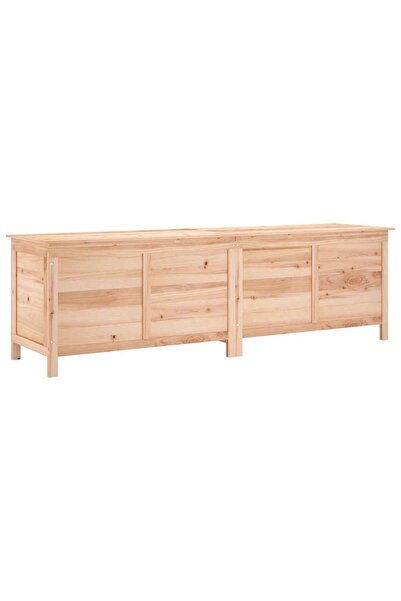 vidaxl Ladă de depozitare de grădină 198,5x50x56,5 cm lemn masiv brad