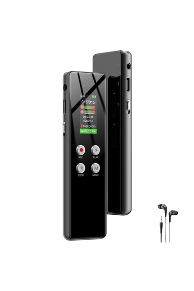 Velixo Reportofon profesional 64GB, Ecran color, MP3/WAV, Reducere zgomot, Ac...