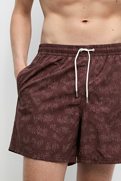 Massimo Dutti Desenli deniz şortu