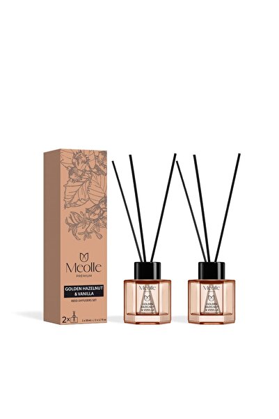 Meolle Set 2 x 50 ml Odorizante cu Bețișoare Golden Hazelnut & Vanilla