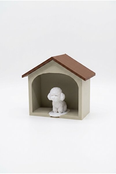 perim3d Beige Color Shed Wall Key Holder – Detachable Set with Dog Figure