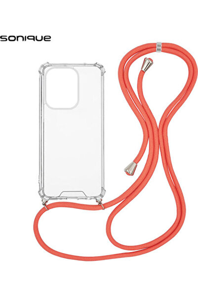 Other Sonique Πίσω Θήκη Σιλικόνης με Λουράκι Κοραλλί (Redmi Note 13 Pro 4G / ...