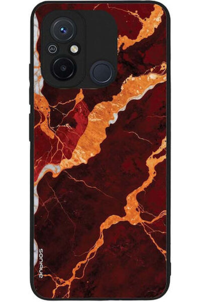 Other Θήκη Σειράς Sonique Marble για Xiaomi Redmi 12c Κόκκινο