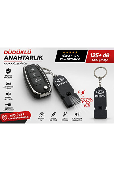 YSN SOUNDS Düdüklü Chery Anahtarlık , Chery Logolu Islık Çalan Araç Anahtarlı...