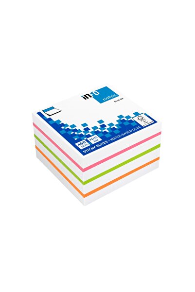 INFO NOTES Кубче самозалепващи листчета 75 x 75 мм 450 листа