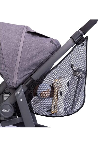 Arabest Stroller Organizer Attachment,Side Sling Cargo Net,Mesh Bag,Universal...